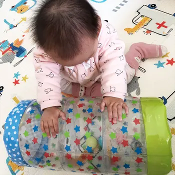 

Baby Infant Inflatable Roller Learning Crawl Training Plastic Roller Exercise Early Learning Toddler Stimulation Growth Cylinder