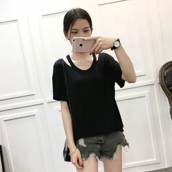 

Long Sleeve T shirt Women Tops Gray Women T-shirt O-neck Loose