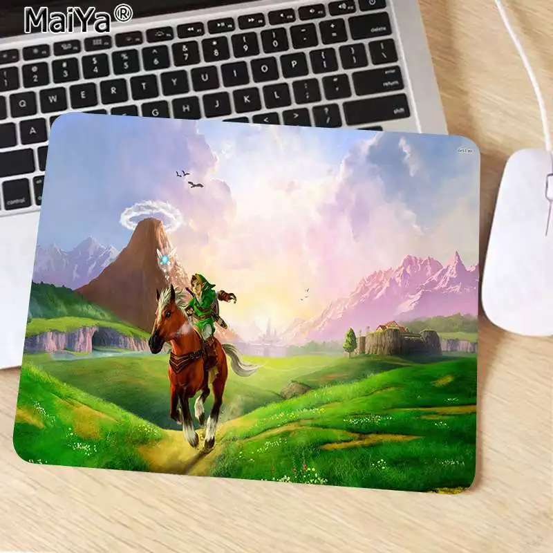 MaiYa Печатный игровой коврик Zelda для ноутбука, компьютера, мыши, гладкий коврик для письма, настольные компьютеры, коврик для игровой мыши - Цвет: No Lock Edge18x22cm