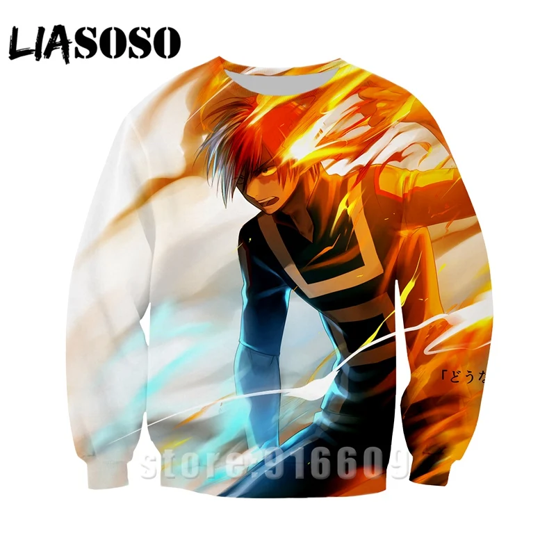 LIASOSO для мужчин женщин толстовка 3D принт аниме My Hero Academy All Might Shigaraki Tomura Футболка короткий рукав Топ пуловер - Цвет: 22