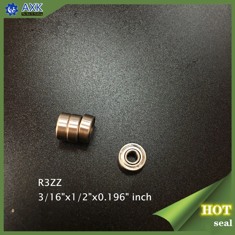 R3ZZ ABEC-1(100 шт) 3/1" x1/2" x 0,19" дюйм, миниатюрный шарикоподшипник RC модели