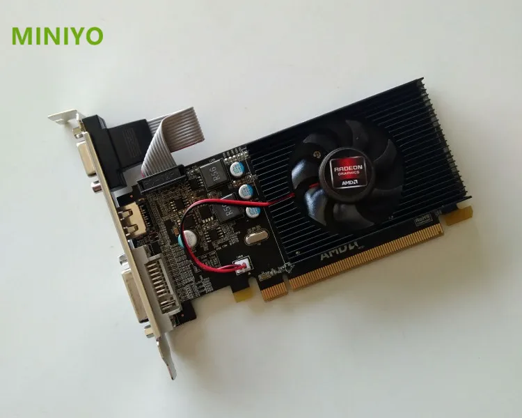 Для видеокарты pci express HD7450 2 ГБ DDR3 64 бит LP пластина для ПК AMD radeon VGA + DVI HDMI PCI-E X16 |