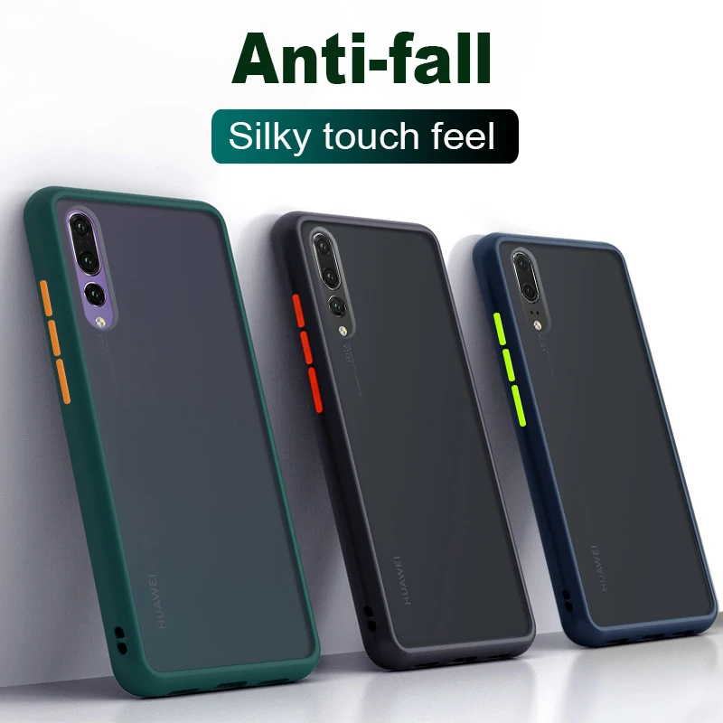 Матовый чехол для телефона touch feel ударопрочный силиконовый huawei P20 P30 Pro P 30 20