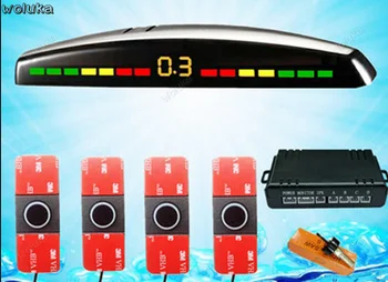 

Reversing radar embedded 4 probe beep real voice LCD screen car reversing radar image CD50 Q04