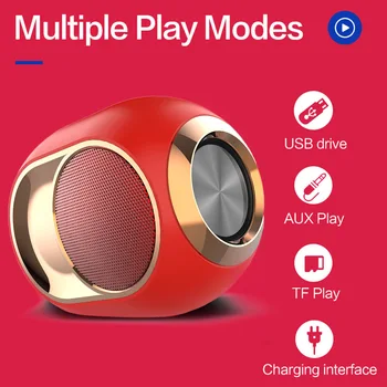 

Bluetooth Wireless Speaker Portable Bass FM Radio Stereo Noise Reduction for Home Outdoor GK99