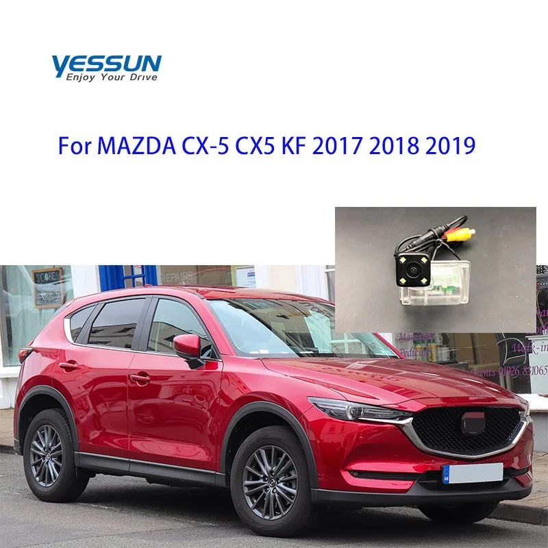 Рыбий глаз задний вид автомобиля камера для MAZDA CX-5 CX5 KF завод экран адаптер кабель камера