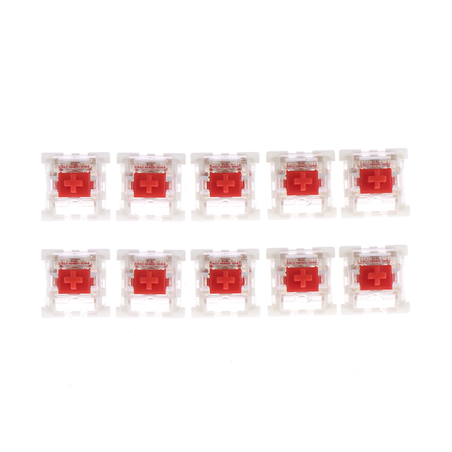 Outemu Switches Mechanical Keyboard Black Blue Brown Red Key Switch For CIY Sockets SMD 3pin Thin Pins Compatible Switch