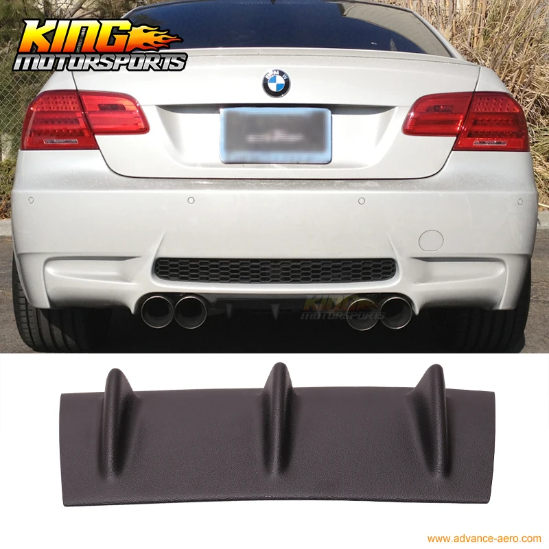 Подходит для 2008 2013 09 10 11 12 BMW 3 Series M3 E90 E92 E93 диффузор губа на задний бампер Fin Матовый