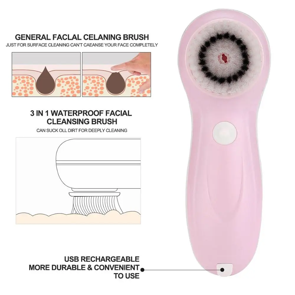 facial cleansing brush sets natural skin care