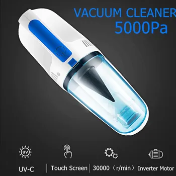 

Ultraviolet UV Sterilizer Light Tube 5000Pa Wireless Car Home Handheld Vacuum Cleaner Mite Acaric Remove Portable LED Light