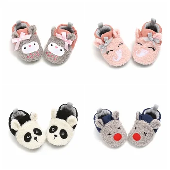 

Cotton Autumn Toddler Baby Girls First Walkers Breathable Anti-Slip Casual Cartoon Shoes Sneakers Soft Soled Baby Shoes