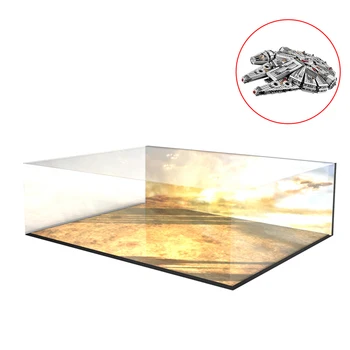 

Hot Building Block Acrylic Dustproof Display Box Show Box For Millennium Falcon 75105 (Display Box Included Only) - Bottom Light