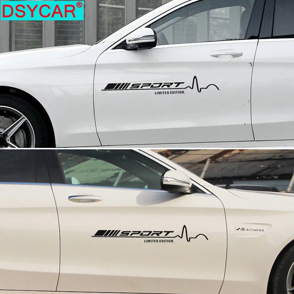 DSYCAR 1 пара индивидуальные спортивные наклейки автомобильный спортивный капот