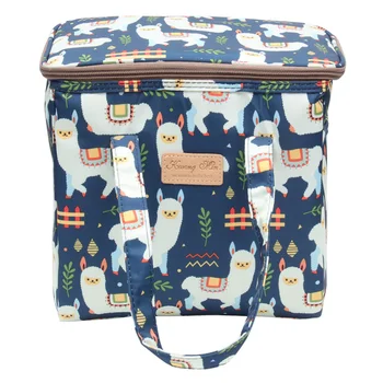 

1PC Portable Bento Bag Waterproof Insulation Bag Multipurpose Lunch Bag Mess Tin Container (Alpaca)