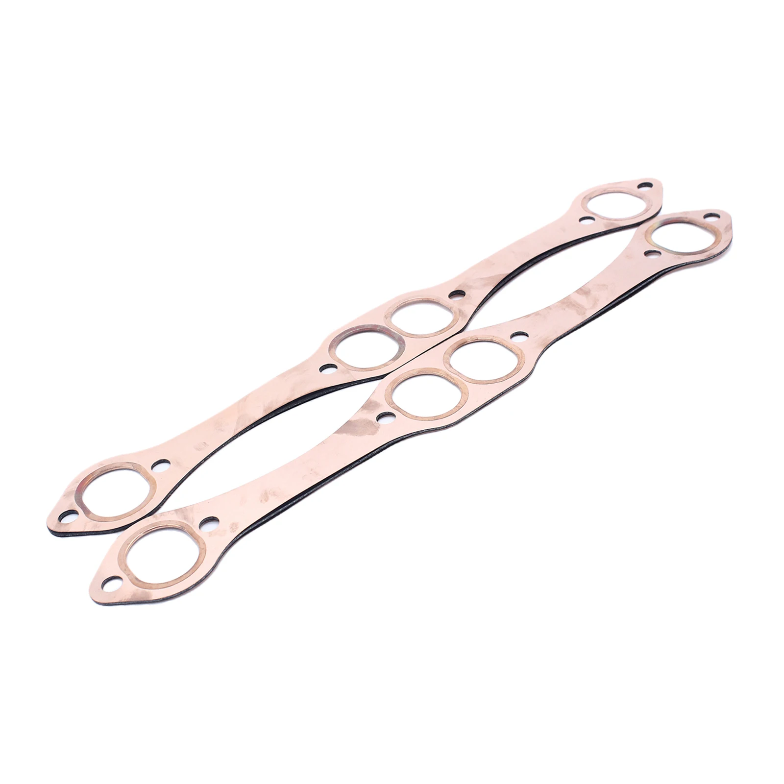 2pcs SBC Copper Header Exhaust Gasket Seal For Chevy SB 327 305 350 383 Exhaust Manifold Gasket Set