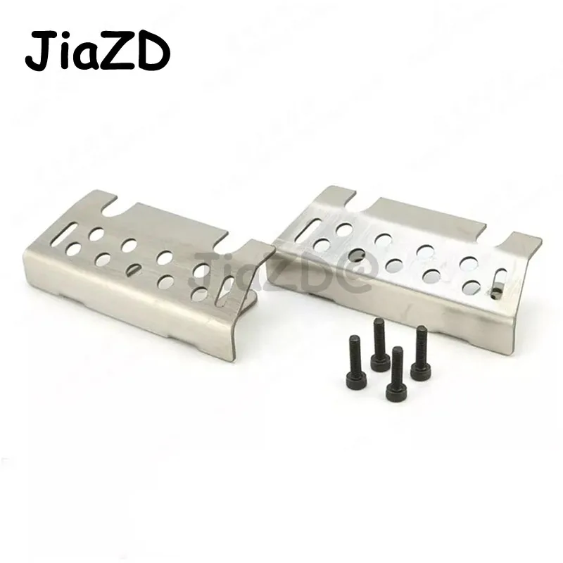 

2pcs tactical version frame front and rear protection metal armor plate chassis armor For 1/10 rc car TRX-4 Crawler T4