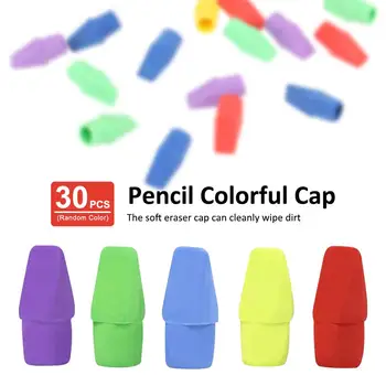 

30pcs/set Colorful Eraser Pencil Top Rubber Erasers Children Drawing Students Stationery Gifts School Office Supplies Sale Price