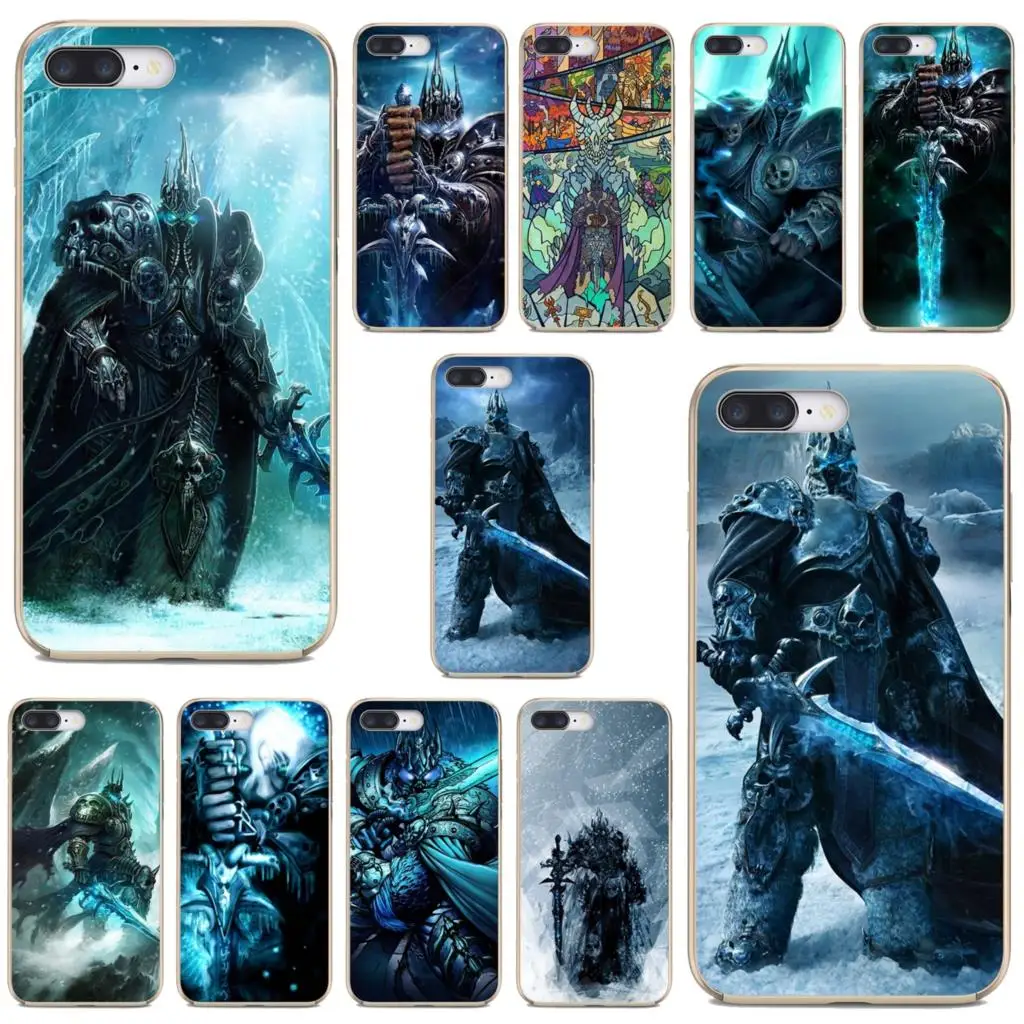 For Apple iPhone 10 11 12 Pro Mini 4S 5S SE 5C 6 6S 7 8 X XR XS Plus Max 2020 Soft Bag Case Arthas-the-Lich-King-Heroes-Storm | Мобильные