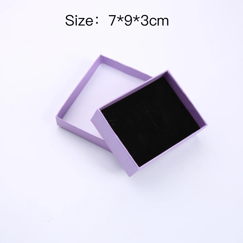 Подарочная коробка для модных ювелирных изделий оптом - Цвет: Purple-s