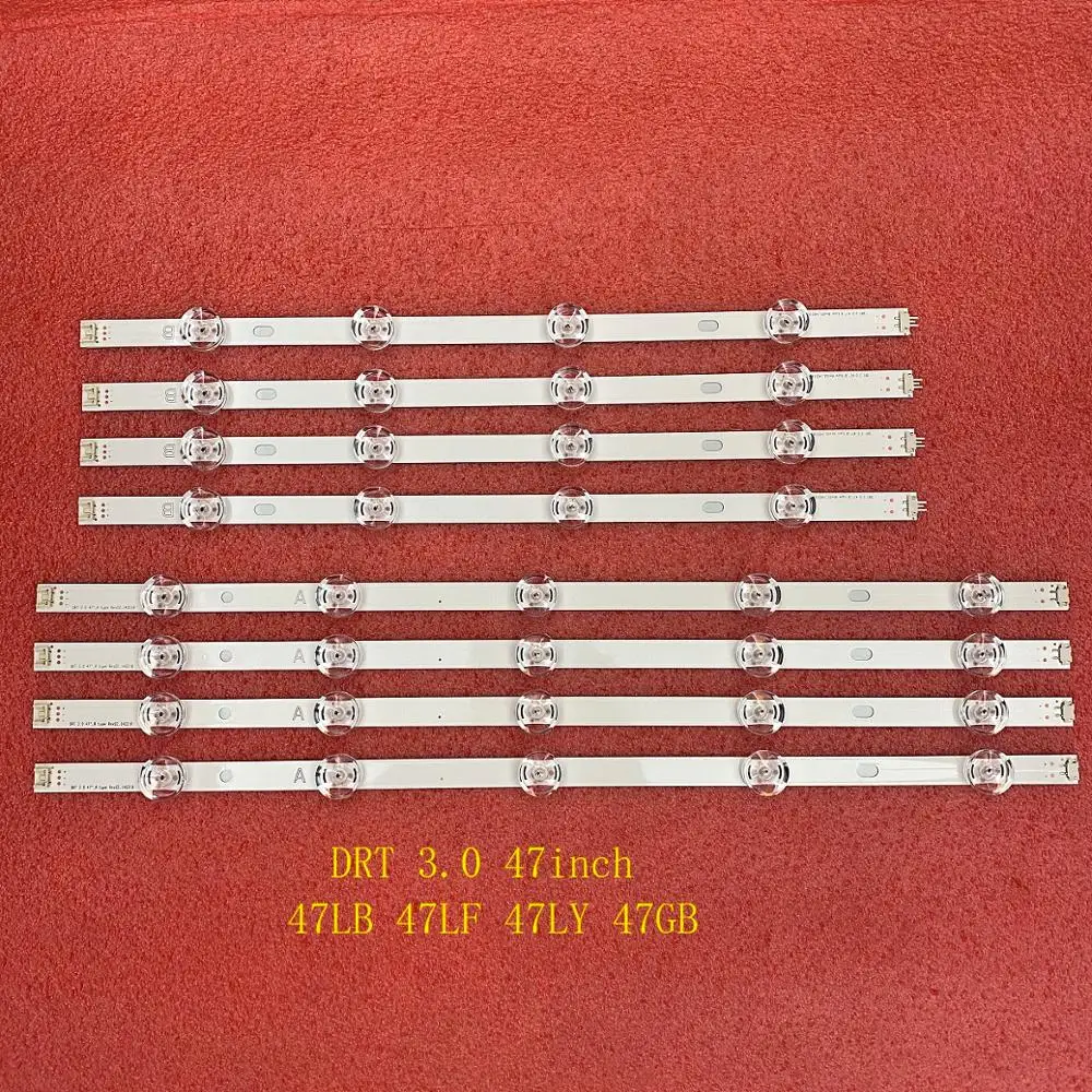 8 шт./компл. светодиодный подсветка полосы для LG 47LF6500 47LB6200 47LB5300 47LB570V 47LB652 47LB652V 47LB6300