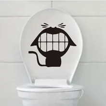 Водонепроницаемое противообрастающее покрытие поколения настенные наклейки ванная комната счастливый день домашние забавные наклейки Crazy Cat G0265