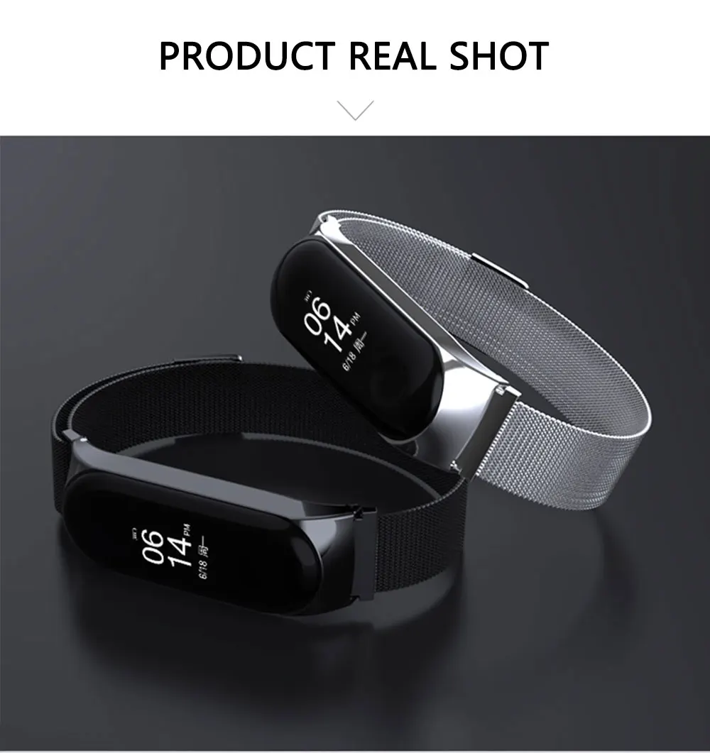 UTHAI S15 металлический ремешок из нержавеющей стали для Xiaomi mi Band 4 ремешок на запястье для Xiaomi mi band 3 4 браслет для mi Band 4