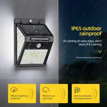 Треугольник 140 светодиодный датчик движения на солнечной энергии Настенный светильник водонепроницаемый уличный светильник