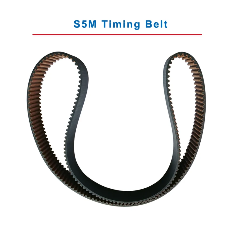 S5M Timing Belt with circular teeth 5M 1000/1025/1040/1045/1050/1100