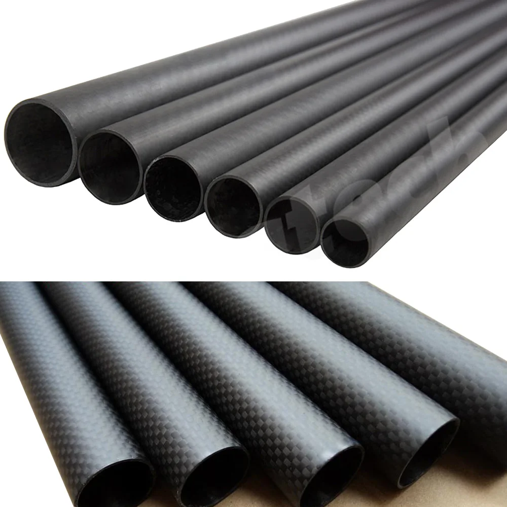 

8pcs/lot 3K Carbon Fiber Tube For Quadcopter Arm DIY Drone 6mm 10mm 12mm 14mm 16mm 18mm 22mm 24mm 26mm 28mm 30mm (0.5meter/pcs)