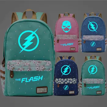 

FL5001Luminous Zoom The Flash Superhero Children Schoolbag Girls School bag Women Bagpack Teenagers Canvas Lady Femme Backpack