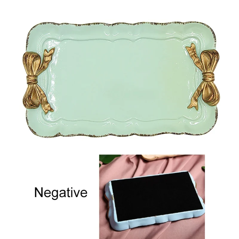 Vintage Bow Storage Tray Jewelry Fruit Resin Storage Trays Food Organizer Holder Cosmetics Storage Tray