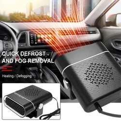 Calentador de parabrisas automático con rotación de 360 grados, Descongelador, ventilador de calefacción, 2 modos, 12V/24V