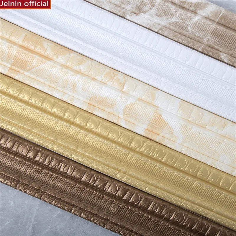 

TV background wall border strips corner stickers skirting waist line self-adhesive skirting wall stickers soft line 3D stickers