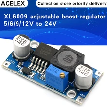 Xl6009 DC-DC impulsionador módulo de alimentação módulo de saída é ajustável super lm2577 step-up módulo