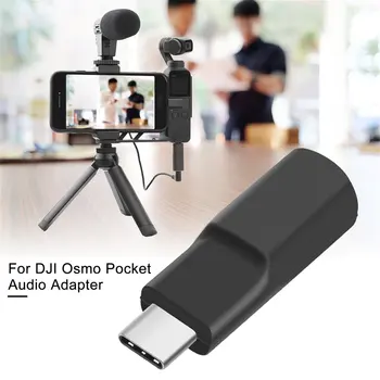 

USB C Adapter TypeC To 3.5mm Audio Adapter Phone Audio Converter For External Microphone For Osmo Pocket Mobile Device