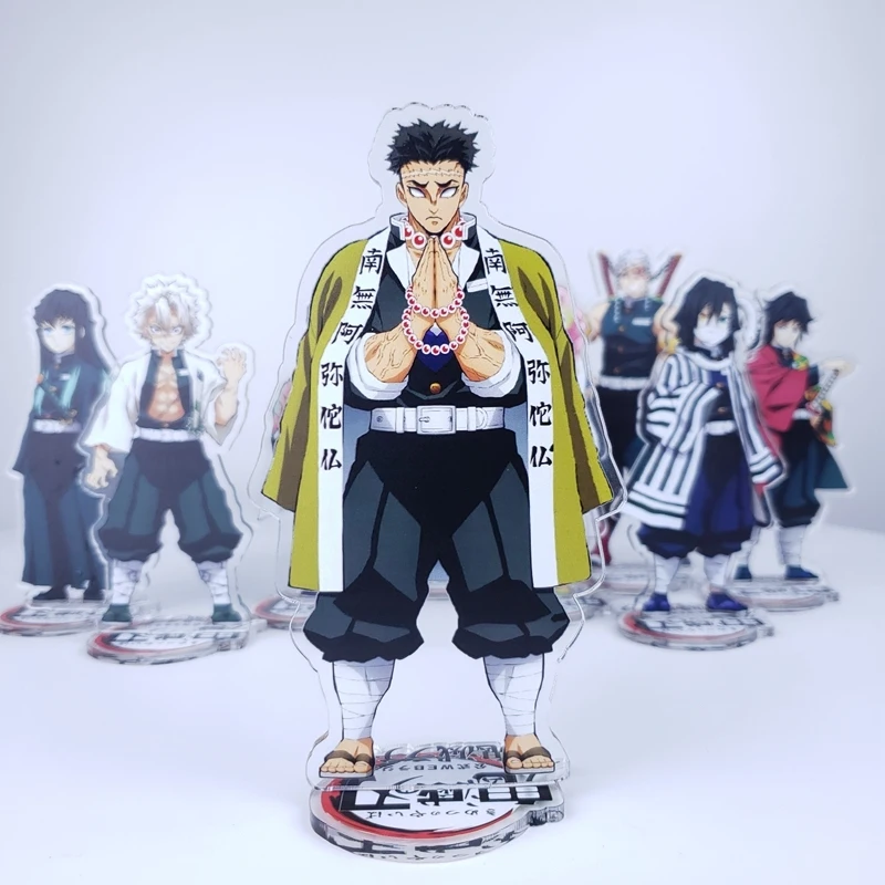 Аниме Demon Slayer: Kimetsu no Yaiba Kochou shinobabu Iguro Obanai Shinazugawa Sanemi Косплей акриловый стол стенд фигурка модель