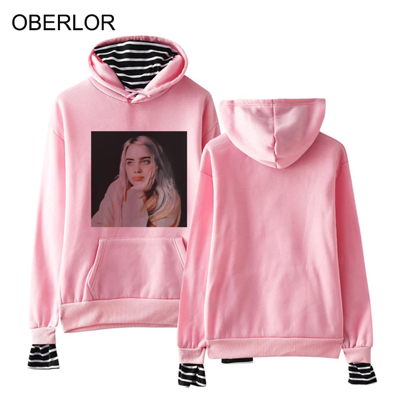 Billie Eilish портрет Harajuku толстовки для женщин Ullzang Хип Хоп мода гранж Kpop кофты 90s Эстетическая толстовка женская