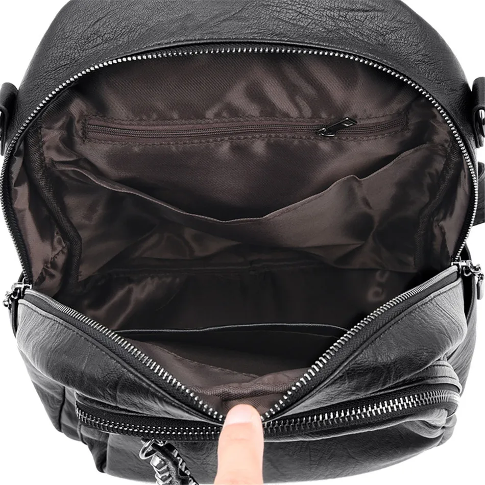 Рюкзак, школьные рюкзаки для девочек-подростков из мягкой кожи рюкзаки Винтаж женские сумки на плечо для Для женщин мешок, рюкзак для путешествий, женский рюкзак