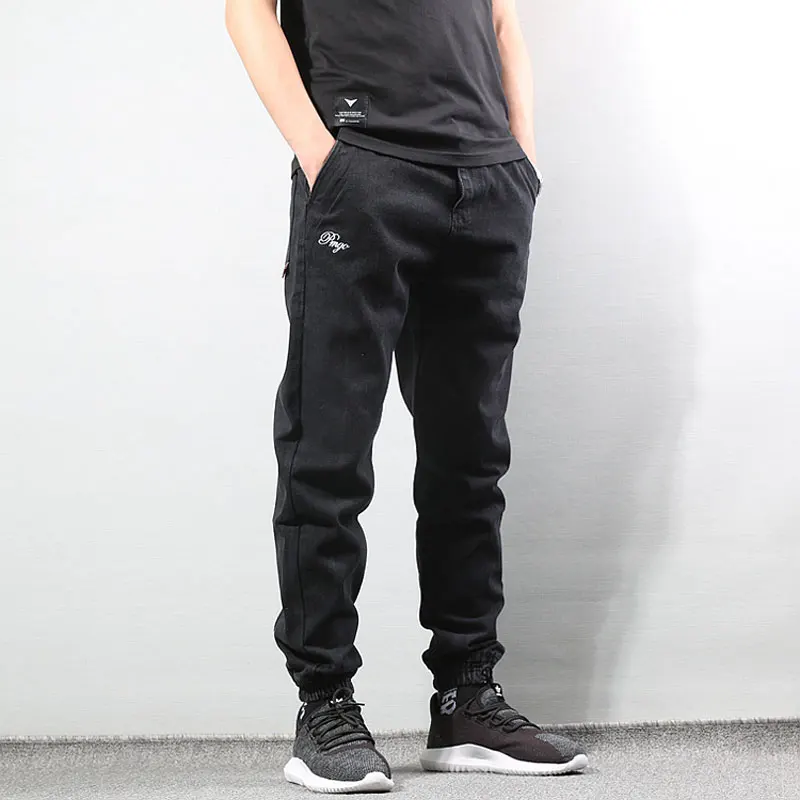 80% OFF Japanese Style Fashion Men Jeans Vintage Designer Cargo Pants Harem Trousers Black Gray Blue Hip Hop Jeans Men Joggers Pants