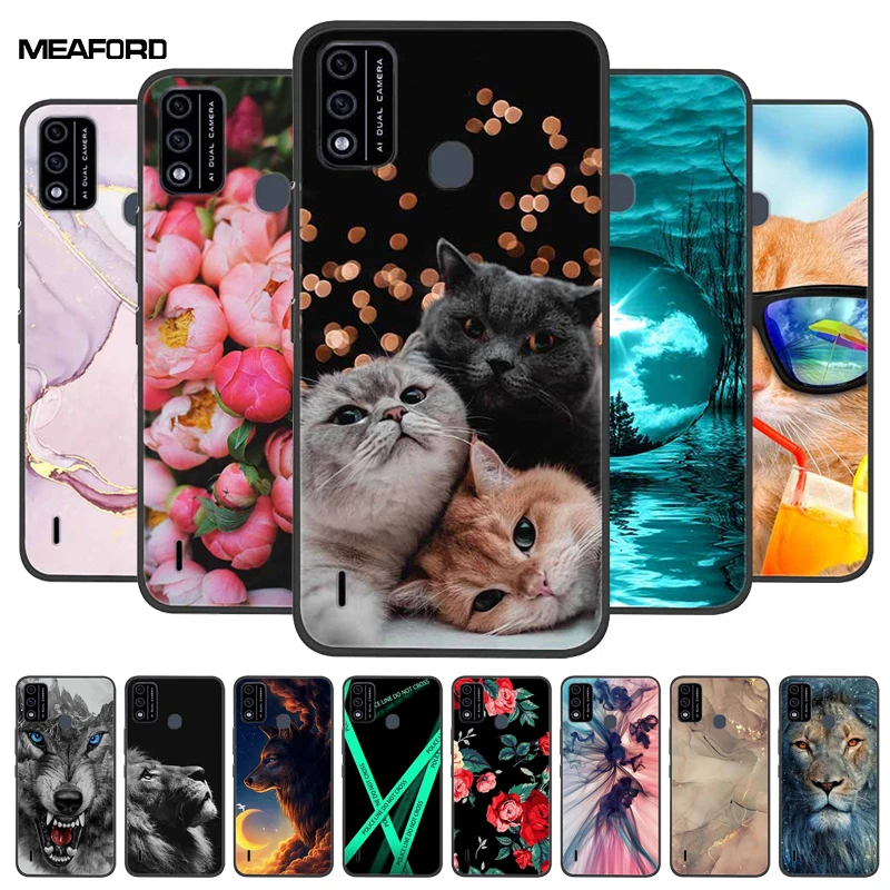 For Itel A48 A25 P36 Case Painted Shockproof Soft Bumper TPU Cover For