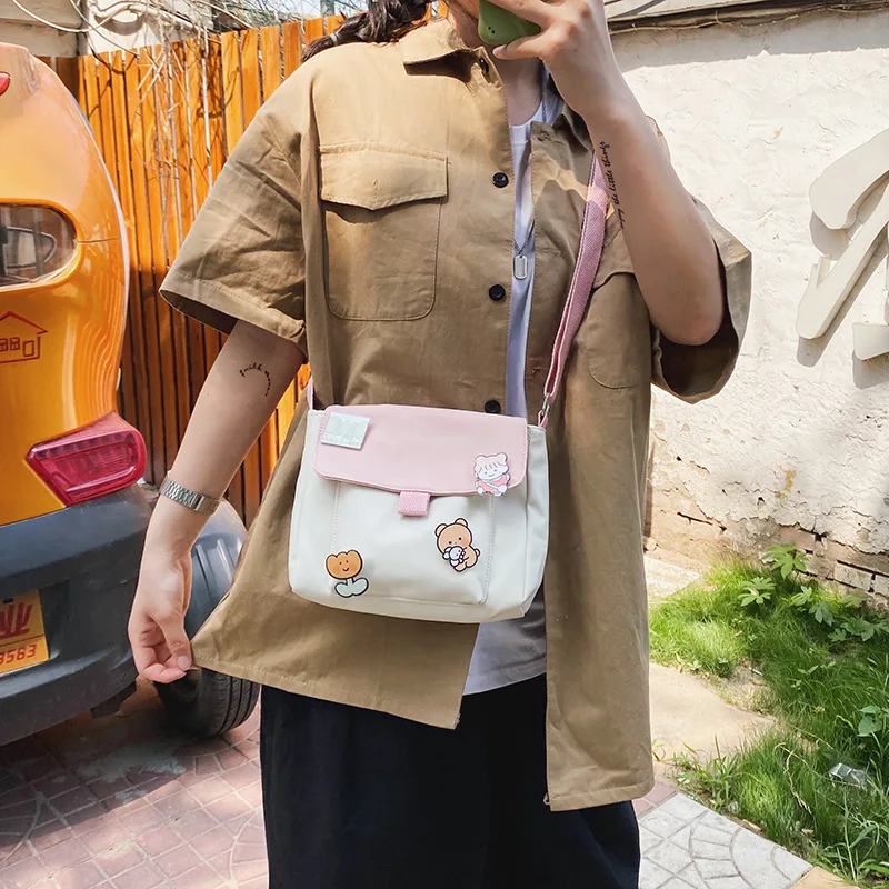 Женские сумки на плечо новинка 2020 модные женские холщовые мессенджеры через с