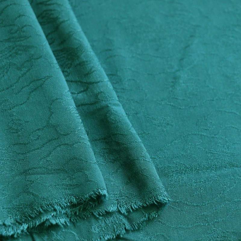 

100cm*140cm Cloud Jacquard Material Elegant Gown Fabric Rayon Quality