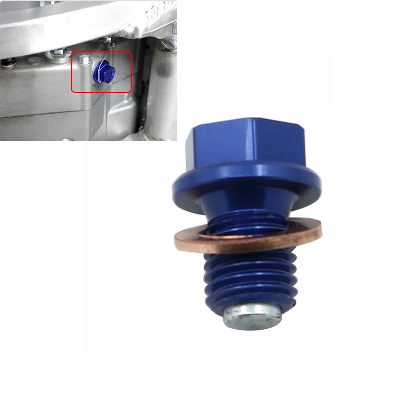Motorcycle M10 CNC Oil Drain Plug Bolt Screw For Yamaha YZ125