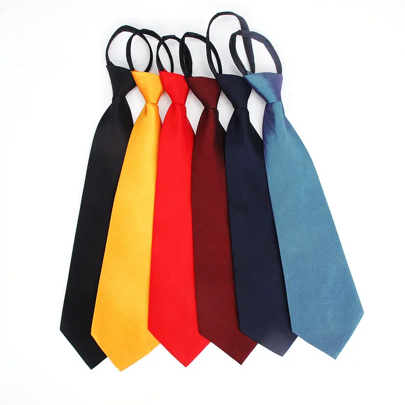 Простой галстук на молнии 8,5 см ленивый Короткий Мужской костюм деловой широкий галстук черный красный галстук женский праздничный Gravata подарок