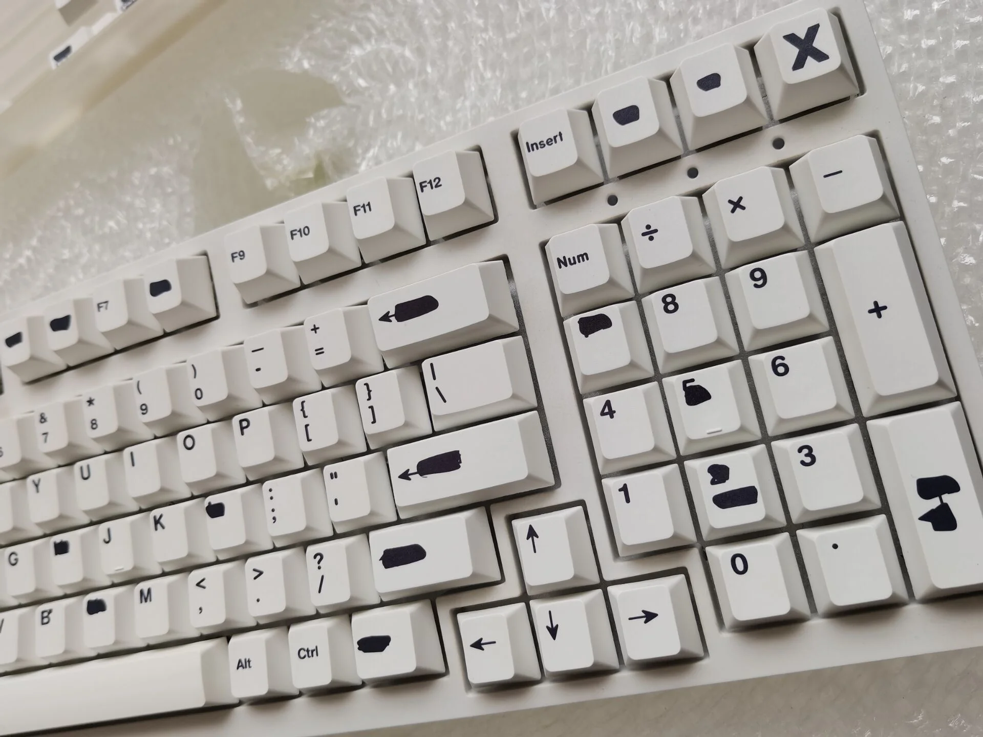 conjunto redacted tema keycaps para mx switch teclado mecânico pbt tintura sublimação chave tampões cereja perfil gmk