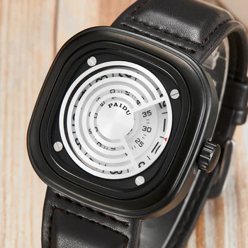 

2020 Retro Fashion Unique Quartz Men Watch Leather Strap Army Military Sport Watches Clock Man Business Relogio Masculino Reloj