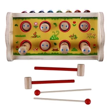 Музыкальный инструмент, игрушка с деревянной рамкой, ксилофон для детей, музыкальные забавные игрушки для детей, развивающие подарки