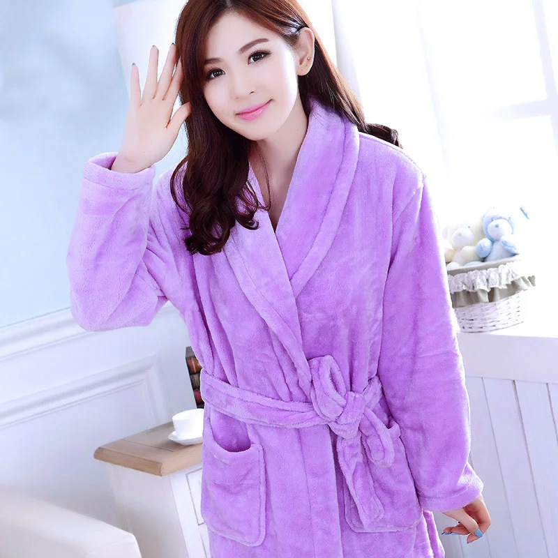 Халаты женские с цветочным принтом теплая зимняя утепленная одежда для сна