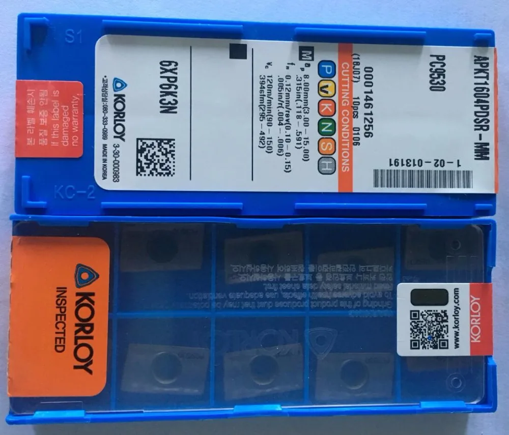 APKT1604PDSR-MM PC9530 KORLOY токарные инструменты Новые оригинальные высокие качественные ножи Карбидное лезвие APKT1604PDSR-MM PC9530