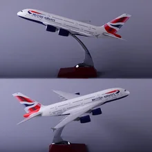 36 см 1:200 Airbus A380 модель Air British airline Air way с базовым сплавом самолет коллекционные игрушки для показа коллекции